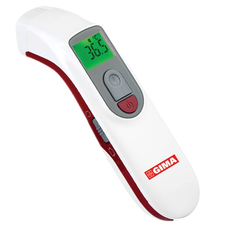 GIMA - Termometro Infrarossi Frontale Laser Digitale Professionale, per Febbre,