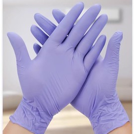 RMIURCO Kids Disposable Nitrile Gloves, Nitrile Kid Gloves for 4-10 Years, No-Latex Glove Powder Free - Suit for Cooking, Cleaning