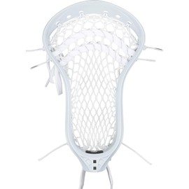 StringKing Men's Mark 2F Stiff Faceoff Lacrosse Head Strung with Type 4F (White/White)