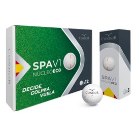 CONDOR Unisex-Adult Bola Golf Pack 12 Golfball, Weiß, Einheitsgröße
