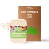 Truly Free Natural Cleaning Sponges, 100% Organic Luffa Dish Scrubber,