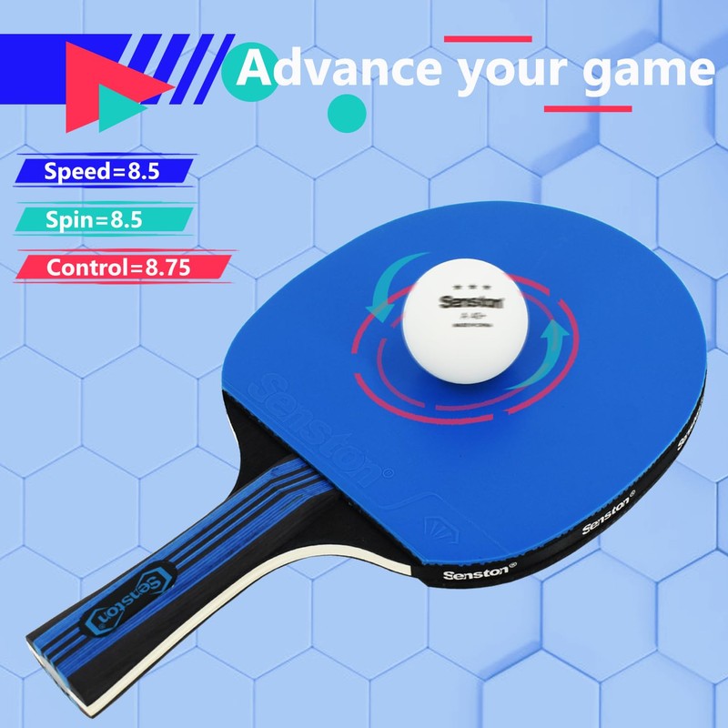 Senston Ping Pong Paddles /5-Ply Premium Table Tennis Paddle, Ideal