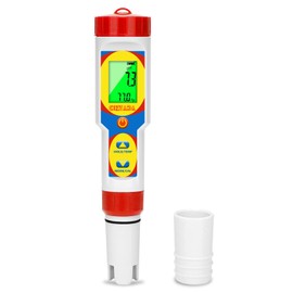 CIZTADA Digital pH and Salinity Meter for Saltwater Aquarium Pool Salt Tester for Swimming Pool 6 in 1 Upgraded pH Salt ORP EC TDS Temp Testing Kit for Reef Aquarium Hydroponics Hot Tub