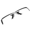 4Pcs Glossy Black Front Bumper Fog Light Eyebrow Cover Trim