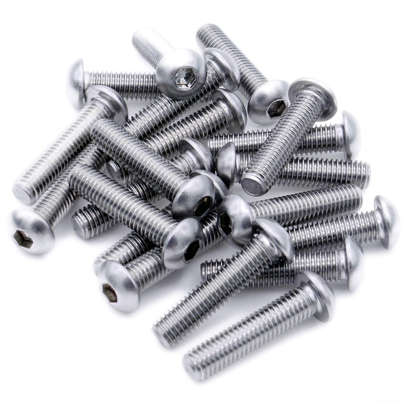 M4 (4mm x 35mm) Hex Socket Button Machine Screw (Bolt)