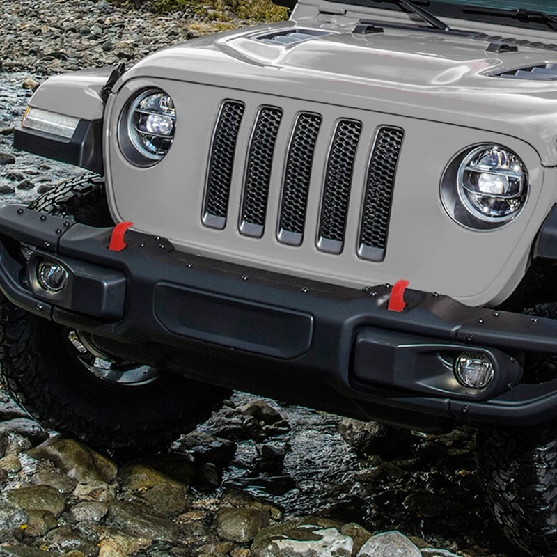 JWWY Bumper Tow Hook Covers Tow Trailer Hitch Receiver Cover