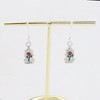 Red Rose Earrings Beauty Beast Inspired Jewelry Rose Dome Earrings