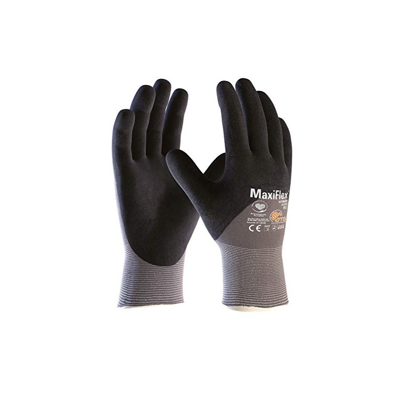 ATG MaxiFlex Ultimate 34-875 Assembly Gloves Grey/Black 6