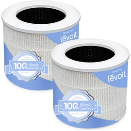 LEVOIT Genuine Core Mini-P Replacement Filter, Core Mini-RF Air Purifier Filters, Supports HEPA Sleep Mode, High-Efficiency Activated Carbon for Removal of Smoke, Odor, Allergens, Pollen, 2 Pack,White