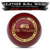 TrySalar® Cricket Practice Ball Red Leather Grade A Senior Training