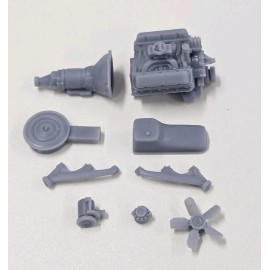 Entz Hobbies ABS-LIKE RESIN 3D PRINTED 1/25 1968 AMC AMX ENGINE