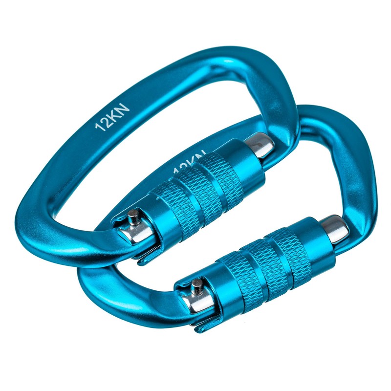 Braveshine 12KN Auto Lock Carabiner, Load Capacity 2,645.5 lbs (1,200
