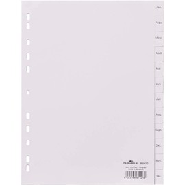 Durable 6514-10 Folder Index DIN A4, Jan-Dec, Grey