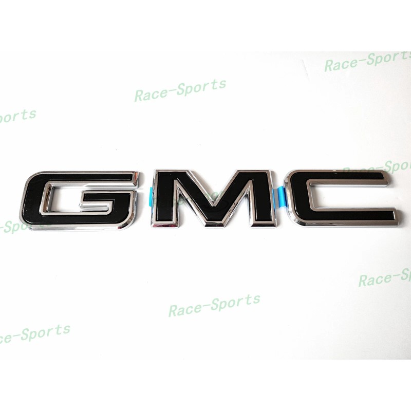 Auto GMC Rear Tailgate Chrome Black GMC Emblem GMC Sierra