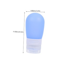 PACKOVE Travel Dispenser Bottle Set 5-Pack Silicone Squeeze Lotion Containers 3oz Empty Travel Toiletries for Shampoo Conditioner Wash TSA Approved