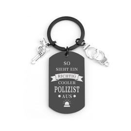 kEUkunHA Police Officer Gift Small Christmas Gifts Valentine's Day New Year Gifts Thank You Birthday Retirement Easter Gifts Thank You Gifts for Police Officer Police Keyring