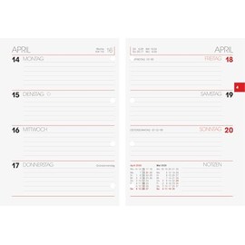 BRUNNEN Weekly Replacement Calendar Model 731 2026 100 x 140 mm