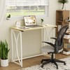 coeztt Folding Desk, 31.5" Small Desk for Bedroom, Space Saving