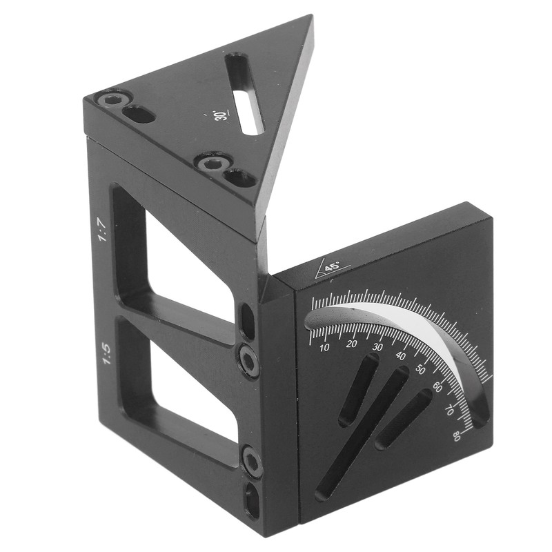 Multi Angle 3D Protractor 45 Degree Marking Ruler Essential Woodworking