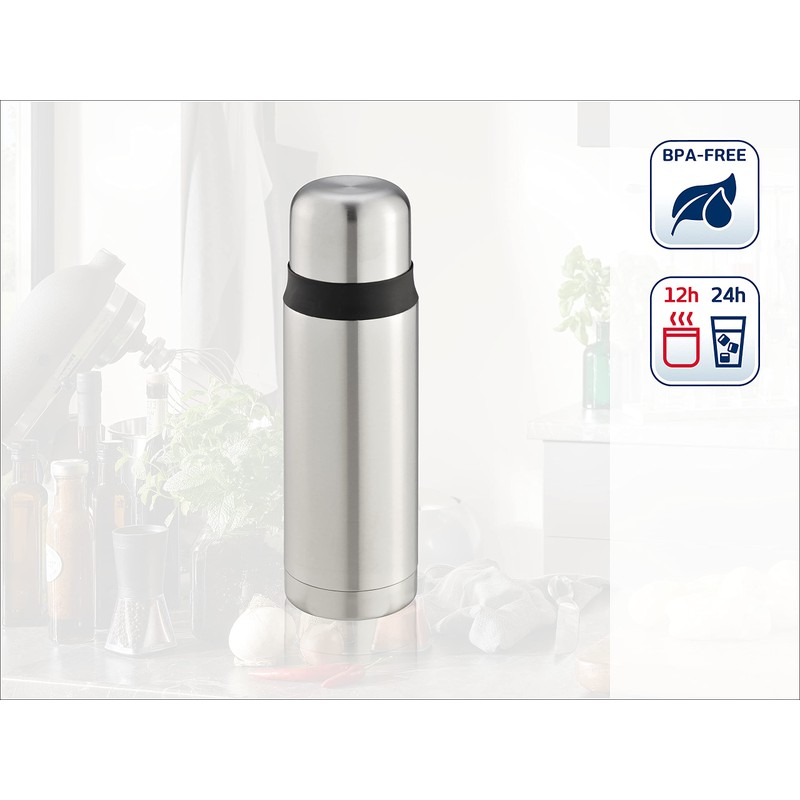 Leifheit Coco Thermal Flask, Stainless Steel, 0.5 L