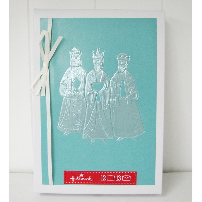 Hallmark PX4383 Teal With The Three Kings Boxed Cards