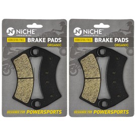 NICHE Brake Pad Kit for Polaris RZR 4 900 General 1000 Ranger XP 2205949 2203318 Front Rear Organic