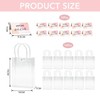 10 Pieces Clear Bags and 10 Greeting Cards, Reusable Tote