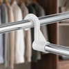 ULTECHNOVO 6 pcs Wardrobe Rod Bracket Adjustable Closet Pole Holder