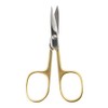 Bellotti Italian high-quality hand toenail nail scissors silk scissors, 1 piece, gold / 벨로티 이태리산 고급 손 발톱 네일 가위 실크 가위, 1개, 골드