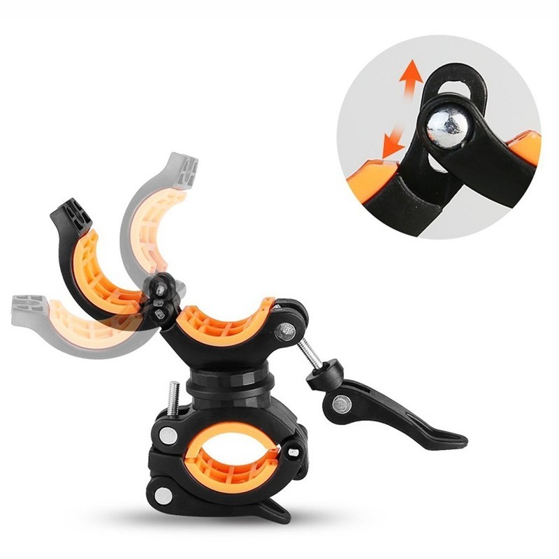 3Pcs Soporte para Linterna de Bicicleta Multifunción Soporte de Montaje