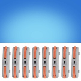 Conductores compactos rápidos, 50 piezas, terminal de conductor, conector de cable duro suave, conector industrial para PC, conector de cableado, conductor duradero para fuentes de(SPL1)