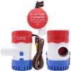 CREATORELE 12v Bilge Pump 1100GPH Non-Automatic And a 1-1/8 Inch