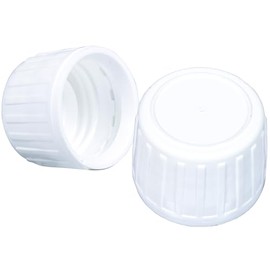 Aromhuset 20 x White 28mm Food Grade Tamper Proof HD PE Plastic PP28 Screw Caps with EPE200 Gasket