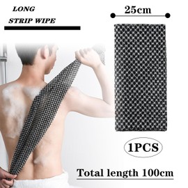 1 Pcs Japanese Washcloth,Extra Long Exfoliating Cloth,Japanese Exfoliating Shower Towel,3D Texture Exfoliating Wash Cloth,Skin Clean Care Bathroom Accessories for Shower Men Women(25*100cm)