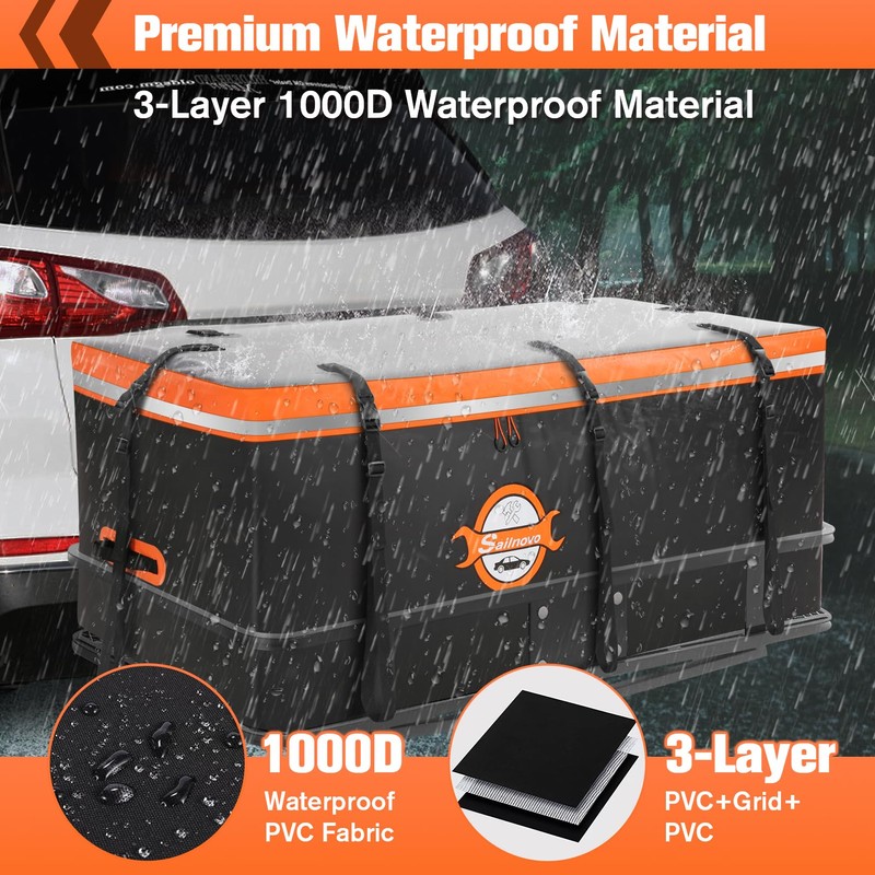 Sailnovo Hitch Cargo Carrier Soft Shell Bag Waterproof 20 Cubic