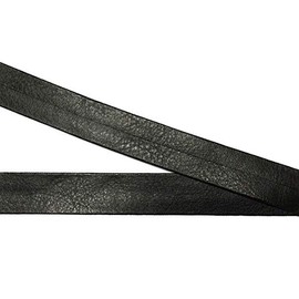 Großhandel für Schneiderbedarf 3 m Einfassband/Band aus Kunstleder schwarz 15 mm