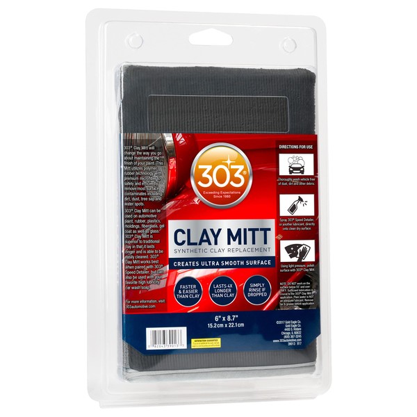 303 Products Clay Mitt - Synthetic Clay Replacement - Creates