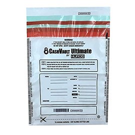 Huron Level 4 9 x 12 Tamper Evident Bag, Clear (100) HASZ0061