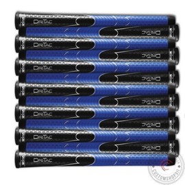 Winn Set of 9 DriTac Midsize AVS Black Blue Golf Grip - Dri-Tac