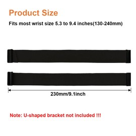 YOFUNTLE Stretchy Bands Compatible for WHOOP 5.0 One, Peak and Life - Breathable Nylon Strap Wristband - Soft, Comfort, Durability, Easy to Use and Adjustable – Not Compatible for Gen 4 (Black)