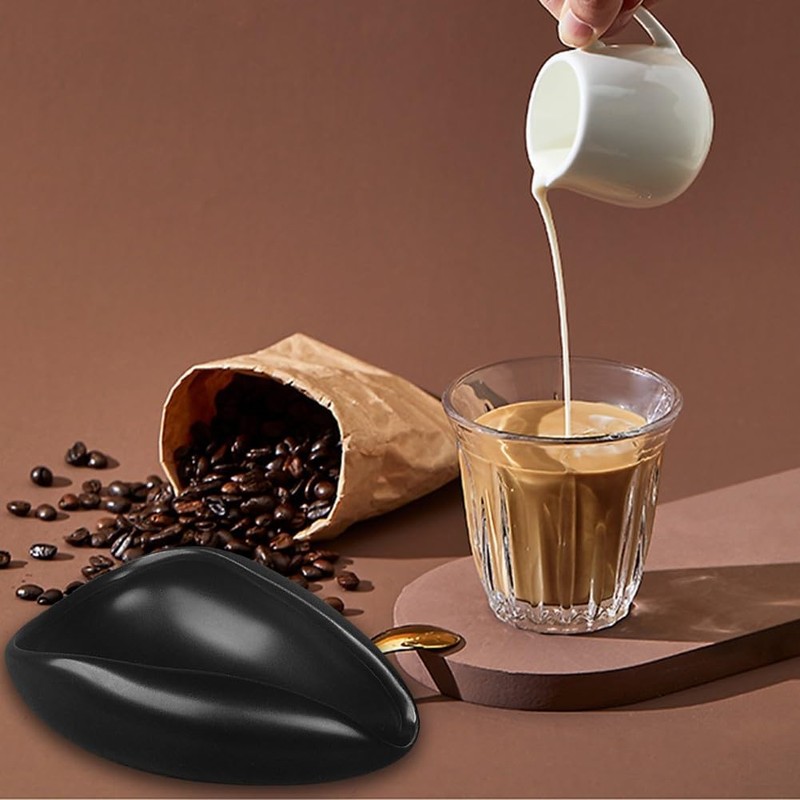 Coffee Dosing Tray Black Coffee Beans Dosing Cup Coffee Measuring