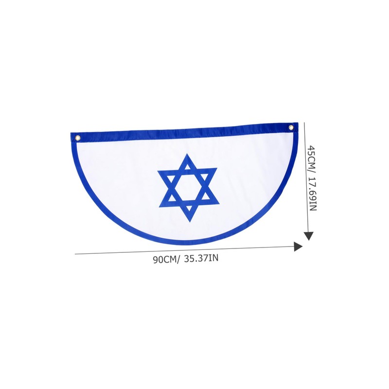 Mipcase 2pcs Israel National Flag Vertical Garden Flag Outdoor Decoration
