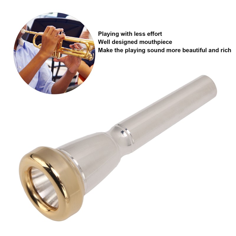 Trumpet Mouthpiece Set Polished Metal Trumpets Part 3C 3B 2C