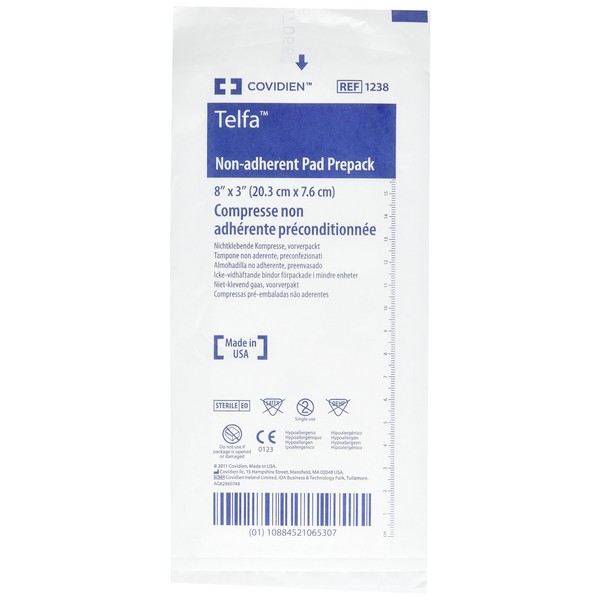 Telfa Non Adherent Dressing Pads 3 Inches X 8 Inches - 50 Ea