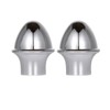 Homissor Flag Pole Topper 2 Packs Sliver Acorn End Cap