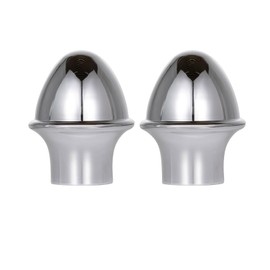 Homissor Flag Pole Topper 2 Packs Sliver Acorn End Cap Outdoor fits 1 Inch FlagPole