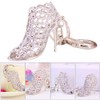Lurrose High Heels Crystal Key Ring - Rhinestone Shoe Pendant