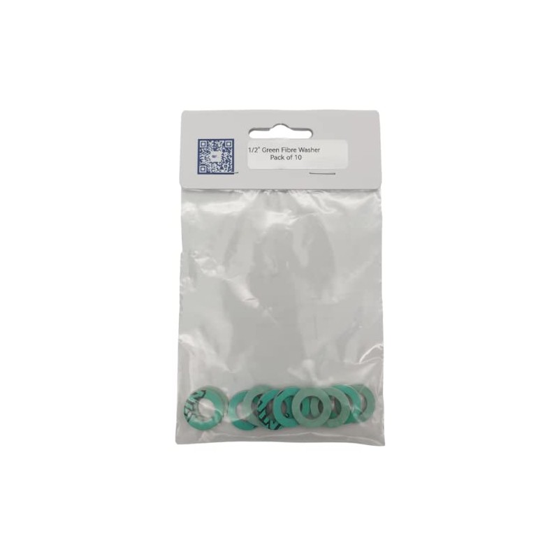 Green Fibre Washer 1/2" - Pack of 10