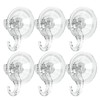GlobaLink Bathroom Suction Hooks - 6 Pack Reusable Sucker Hooks