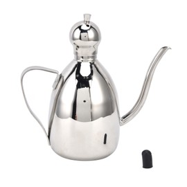 Stainless Steel Oil Can Portable High Water Tightness Stainless Steel Oil Can for Kitchen0.5L